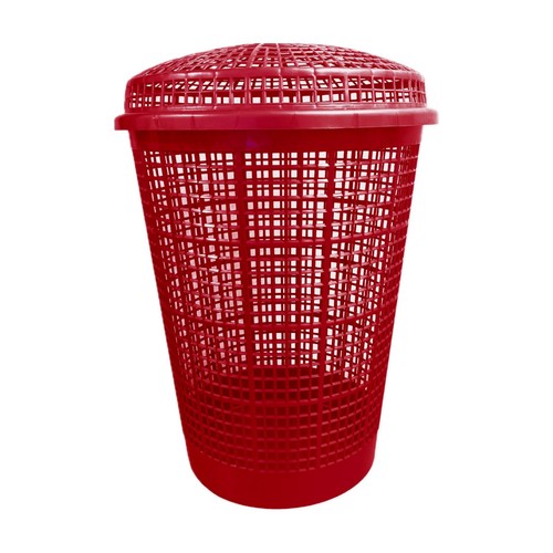 50l red circular plastic - 50l,