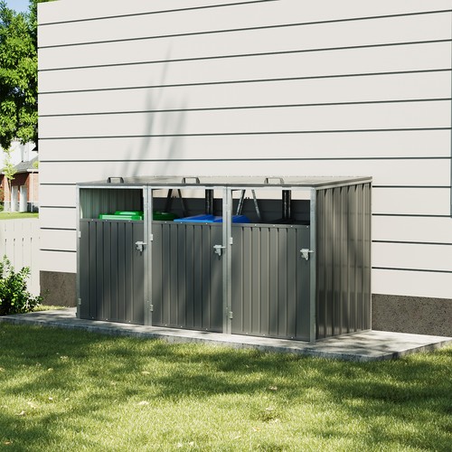 Triple wheelie bin storage - triple,