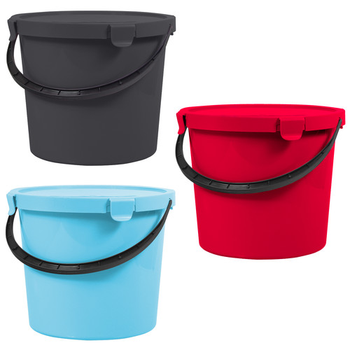 Bucket waste bin handle - bucket, lid