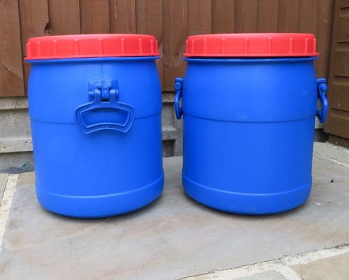 Plastic barrel red - plastic,
