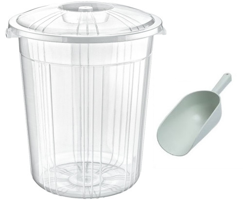 Clear plastic bin kitchen - plastic,