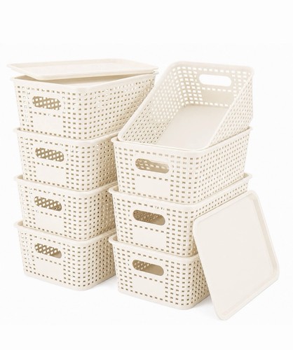Pack plastic storage baskets - 8,