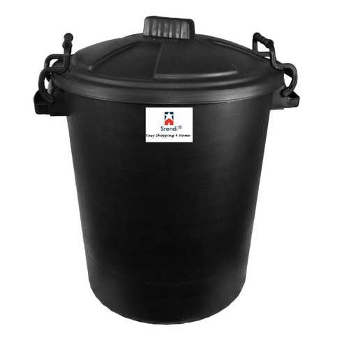 50l black plastic - storage, bin