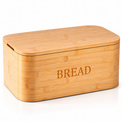 Bamboo bread bin - bread, with