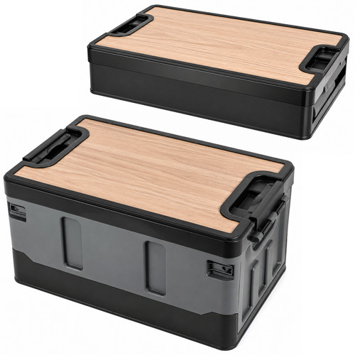 Foldable plastic storage box - storage,