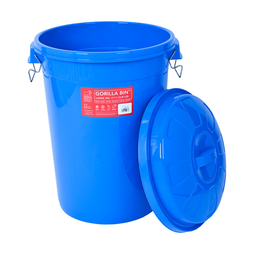 Gorilla bin 80l with clip - clip, lid