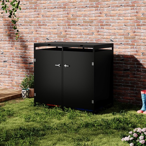 Double wheelie bin storage - bin,