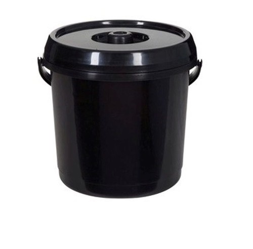 14l black nappy bucket - bucket, with