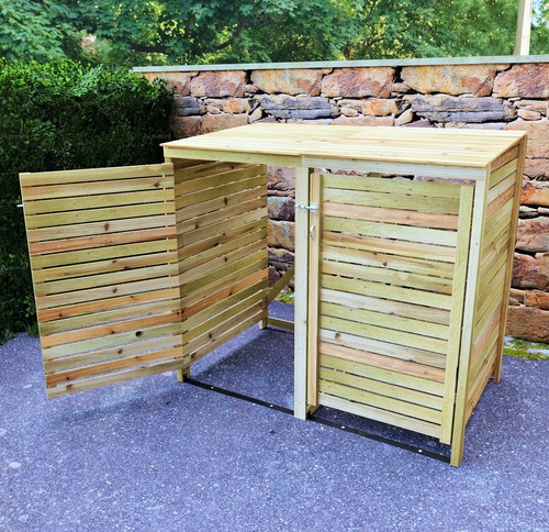 Double wheelie bin - wheelie,