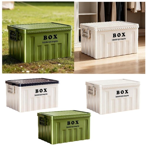 Lidded storage bin box - storage,