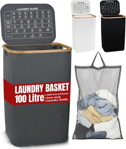 Laundry basket with lid 100l - lid,
