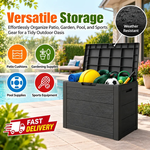 Outdoor resin storage box - outdoor,