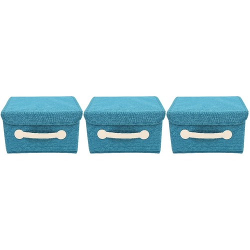 Sky blue large fabric storage - blue,