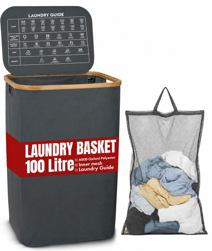 Laundry basket with lid - laundry,