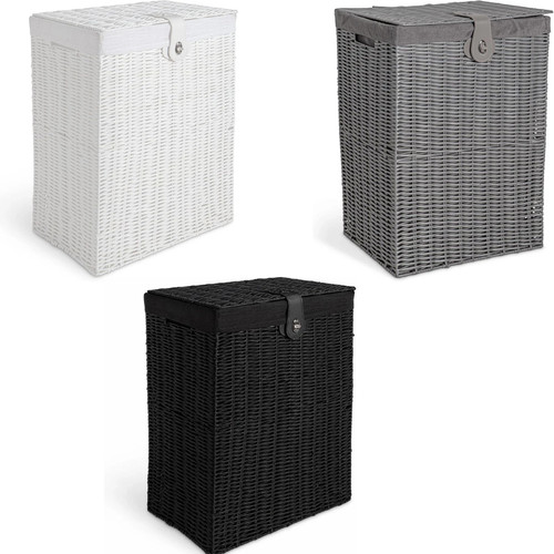 Wicker laundry hamper basket - laundry,