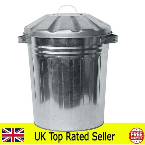 Galvanised metal bin home - metal,