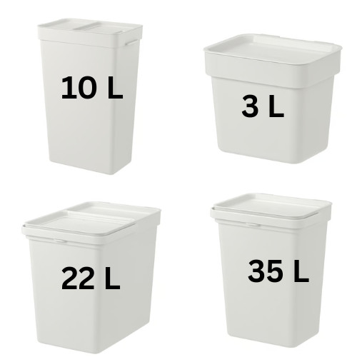 Ikea hållbar bin - ikea, lid