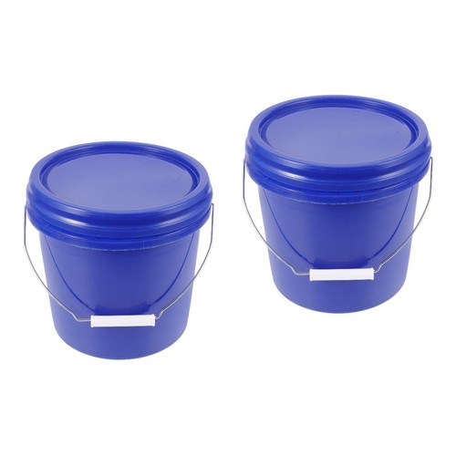 Blue plastic paint - bucket, with