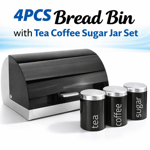 Stylish 4pc kitchen tea - tea, coffee