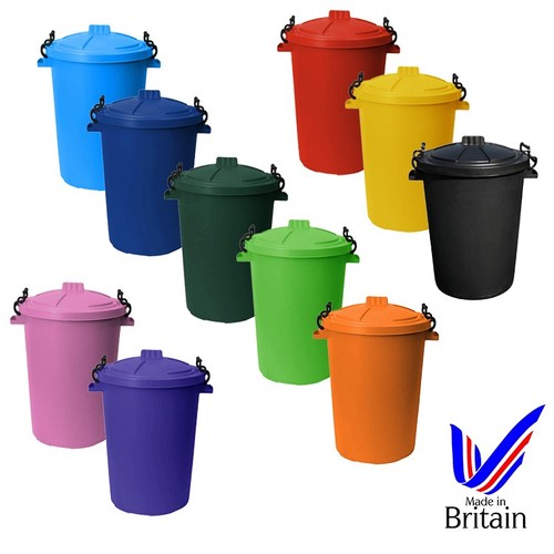 50l storage bin with - bin, lock