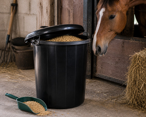 70l heavy duty plastic dustbin - heavy,
